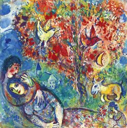 Marc Chagall The Enamoured