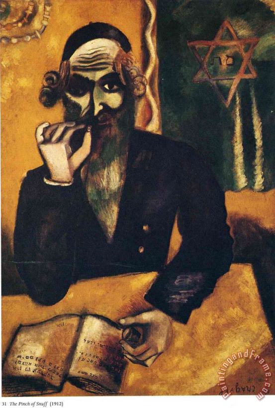 Marc Chagall The Pinch of Snuff 1912 Art Painting