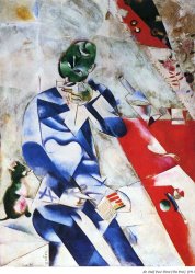 Marc Chagall The Poet Or Half Past Three 1912