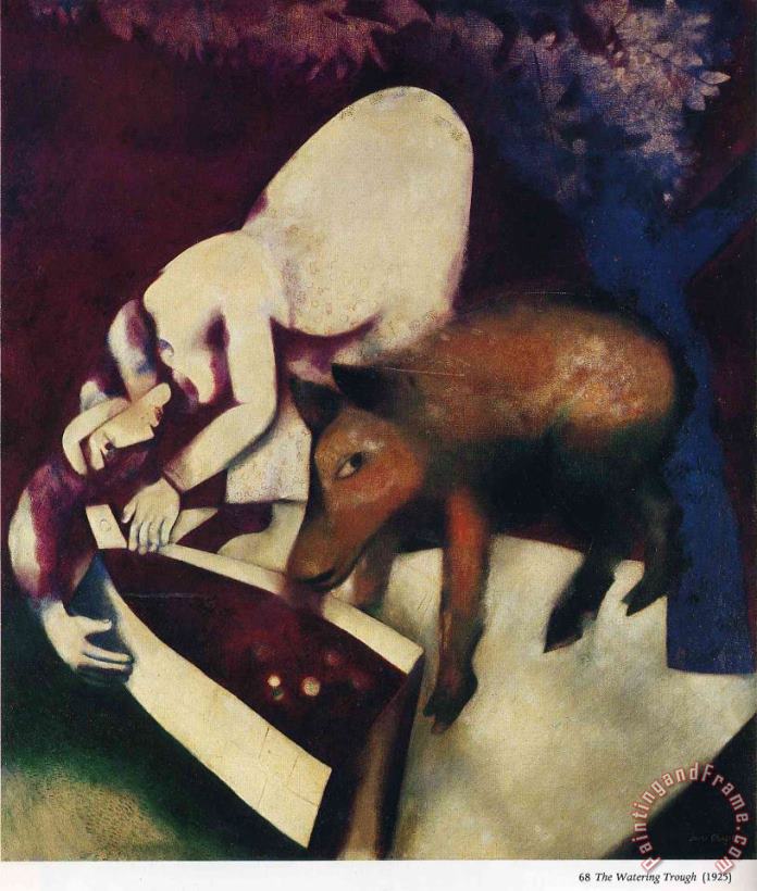 Marc Chagall The Watering Trough 1925 Art Painting