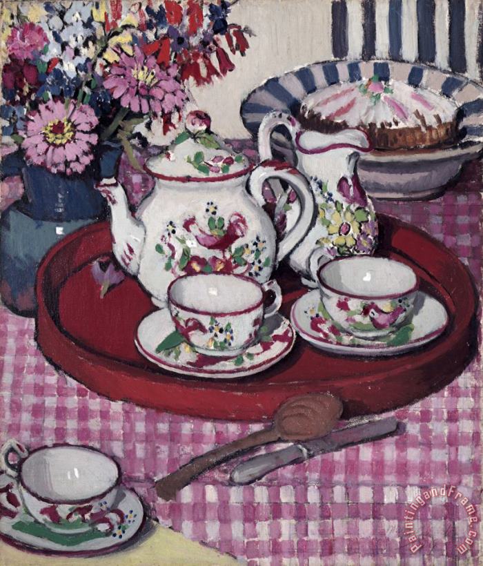 Thea Proctor's Tea Party painting - Margaret Preston Thea Proctor's Tea Party Art Print