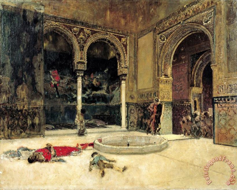 Mariano Jose Maria Bernardo Fortuny Y Carbo The Slaying of The Abencerrajes Art Painting