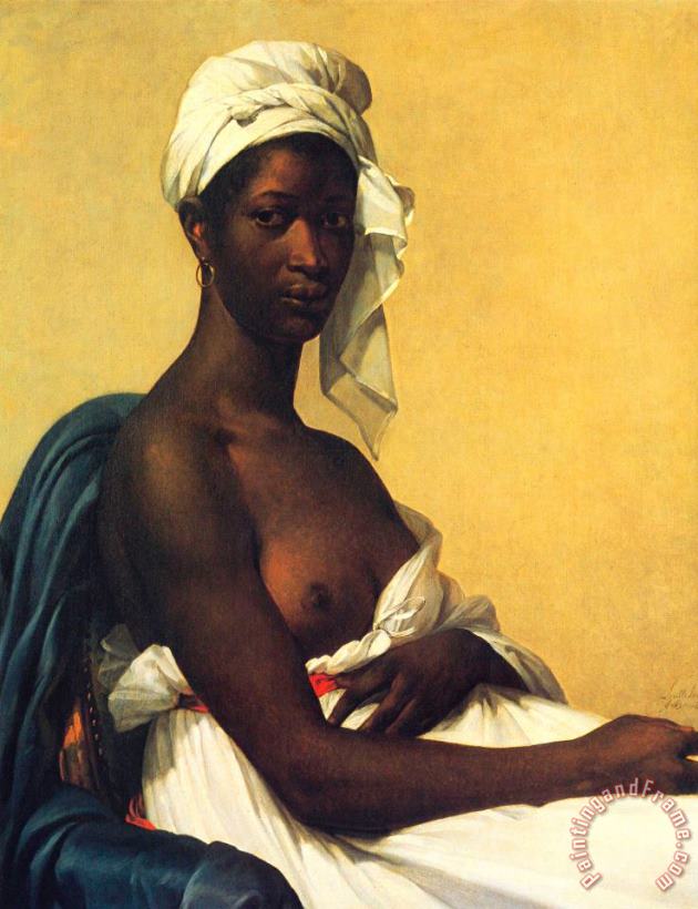 Portrait of a Negress painting - Marie Guillemine Benoist Portrait of a Negress Art Print