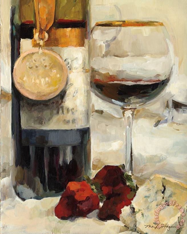 Award Winning Wine II painting - Marilyn Hageman Award Winning Wine II Art Print