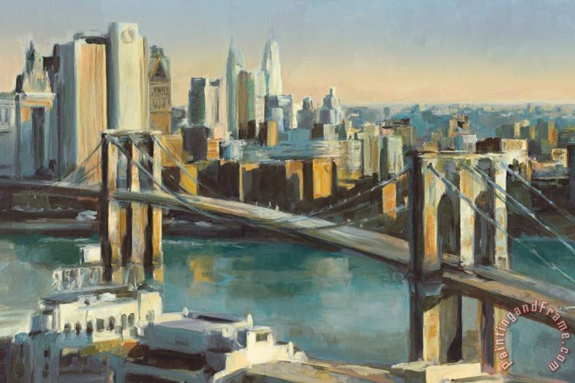 Into Manhattan painting - Marilyn Hageman Into Manhattan Art Print