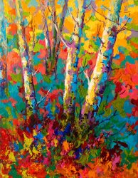 Marion Rose - Abstract Autumn II painting