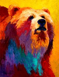 Marion Rose Abstract Grizz