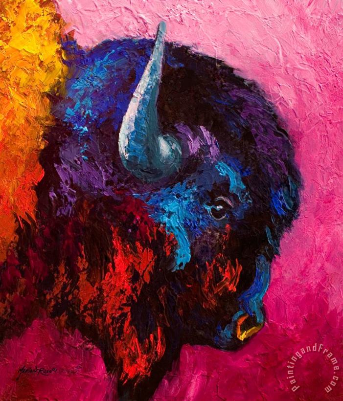 Marion Rose Ancient Soul - Bison Art Painting