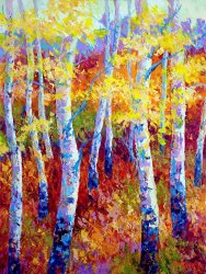 Marion Rose - Autumn Gold painting