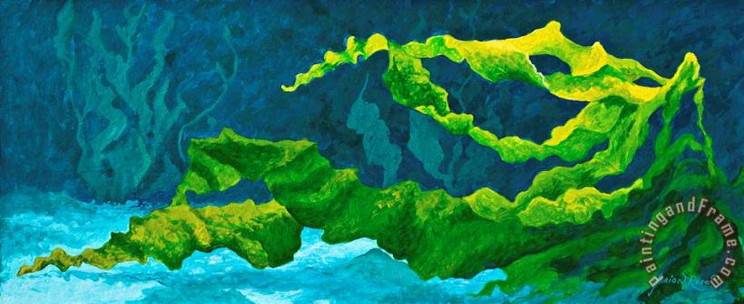 Flowing Kelp painting - Marion Rose Flowing Kelp Art Print