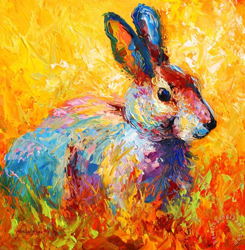 Marion Rose Forest Bunny Art Painting
