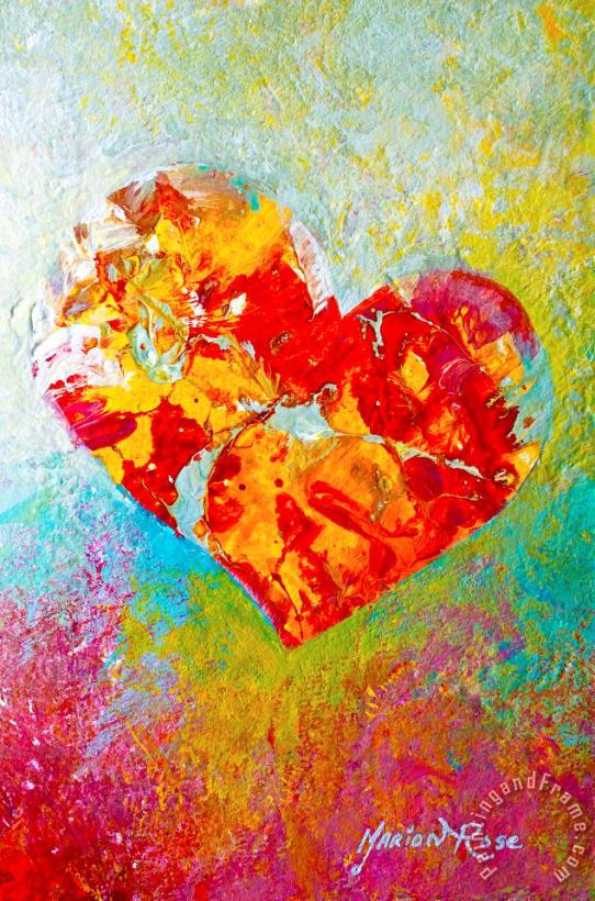 Heartfelt I painting - Marion Rose Heartfelt I Art Print