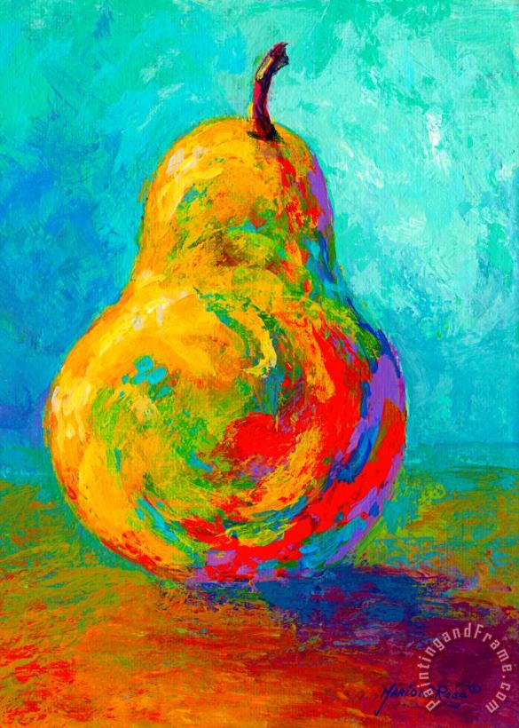 Pear I painting - Marion Rose Pear I Art Print
