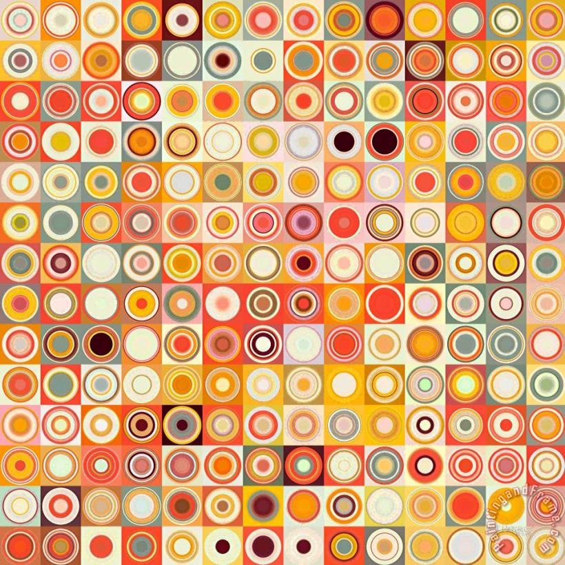 Mark Lawrence Circles And Squares 26. Modern Abstract Fine Art Art Painting