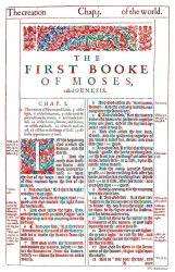 Mark Lawrence Modern Art Genesis Cover Page From King James Bible Of 1611