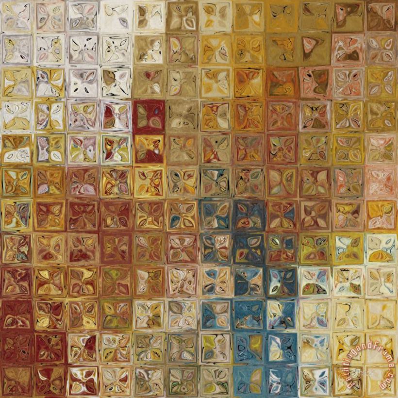 Tile Art 5 2013 Modern Mosaic Tile Art Painting painting - Mark Lawrence Tile Art 5 2013 Modern Mosaic Tile Art Painting Art Print