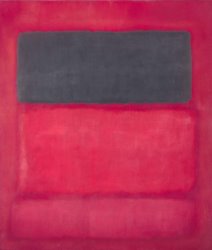 Mark Rothko Black Over Reds (black on Red)