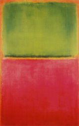 Mark Rothko Green Red on Orange