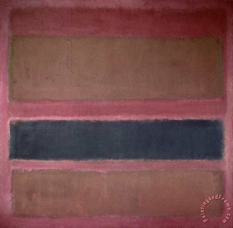 No. 18 (brown And Black on Plum), 1958 painting - Mark Rothko No. 18 (brown And Black on Plum), 1958 Art Print