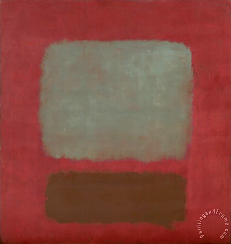 No 37 No 19 Slate Blue And Brown on Plum 1958 painting - Mark Rothko No 37 No 19 Slate Blue And Brown on Plum 1958 Art Print
