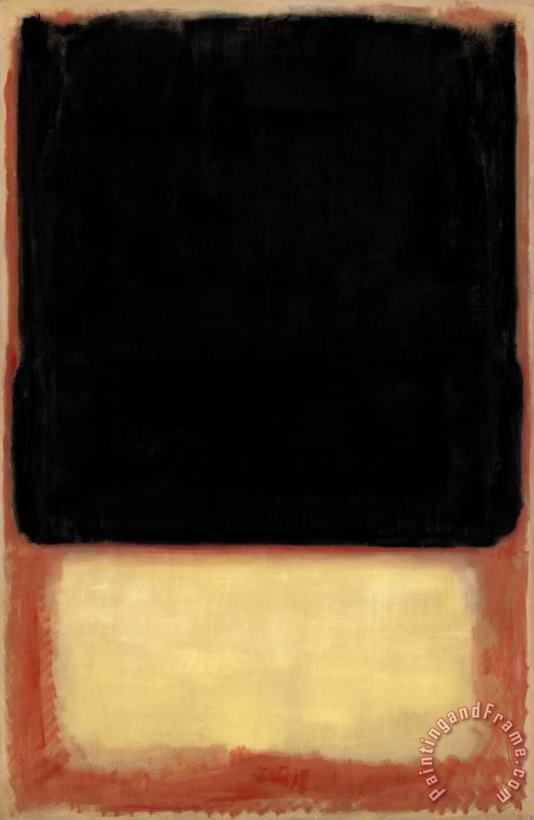 Mark Rothko No. 7 (dark Over Light), 1954 Art Print
