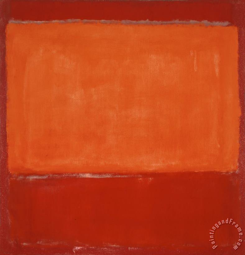 Mark Rothko Orange And Red on Red Art Painting