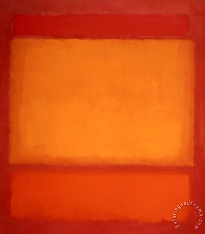 Mark Rothko Red, Orange, Orange on Red Art Painting