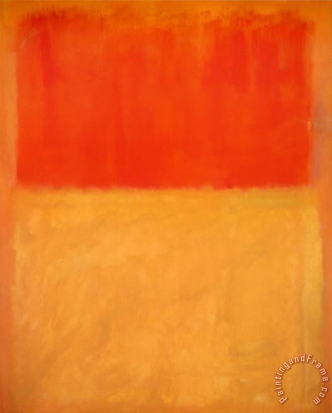 Mark Rothko Twentieth Century Art Masterpieces Mark Rothko Orange And Tan Art Print
