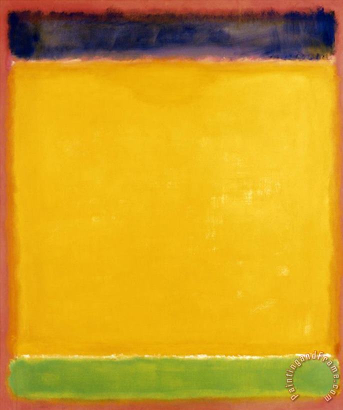 Untitled Blue Yellow Green on Red 1954 painting - Mark Rothko Untitled Blue Yellow Green on Red 1954 Art Print