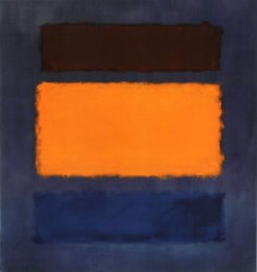 Mark Rothko Untitled Brown And Orange on Maroon