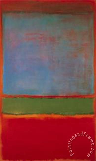 Violet Green Red painting - Mark Rothko Violet Green Red Art Print