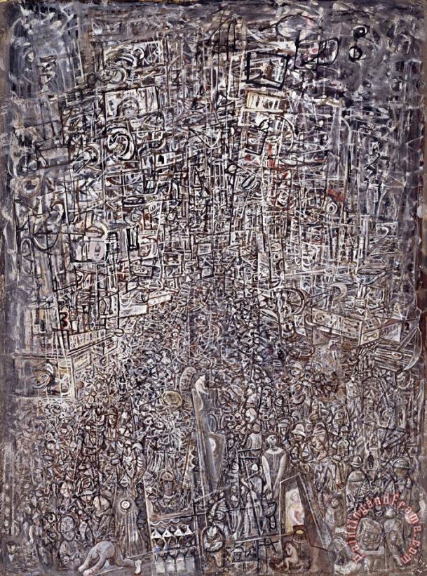 Mark Tobey Electric Night Art Painting