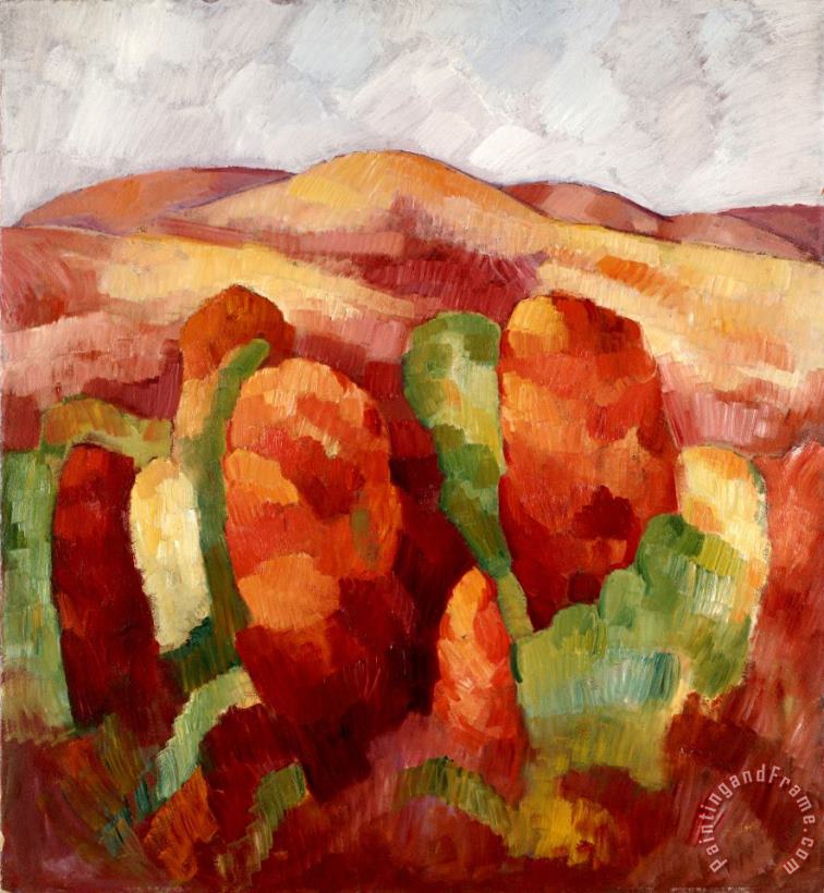 Mountains, No. 19 painting - Marsden Hartley Mountains, No. 19 Art Print