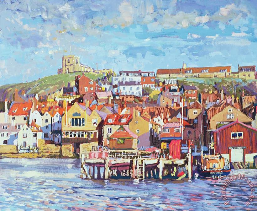 Whitby painting - Martin Decent Whitby Art Print