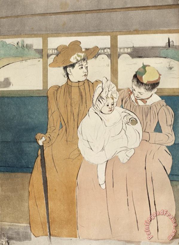 Mary Cassatt In The Omnibus Art Painting