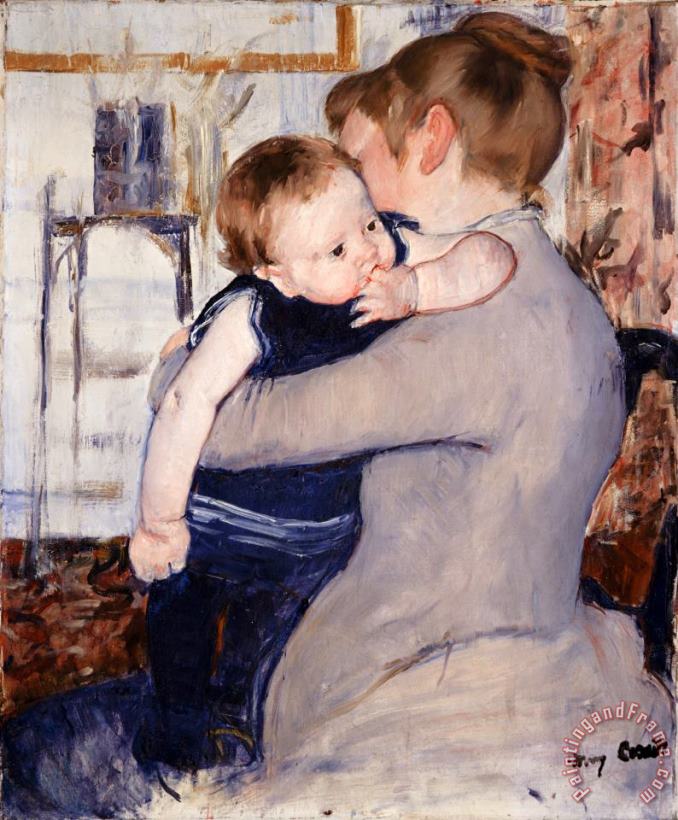 Mother And Child painting - Mary Cassatt Mother And Child Art Print