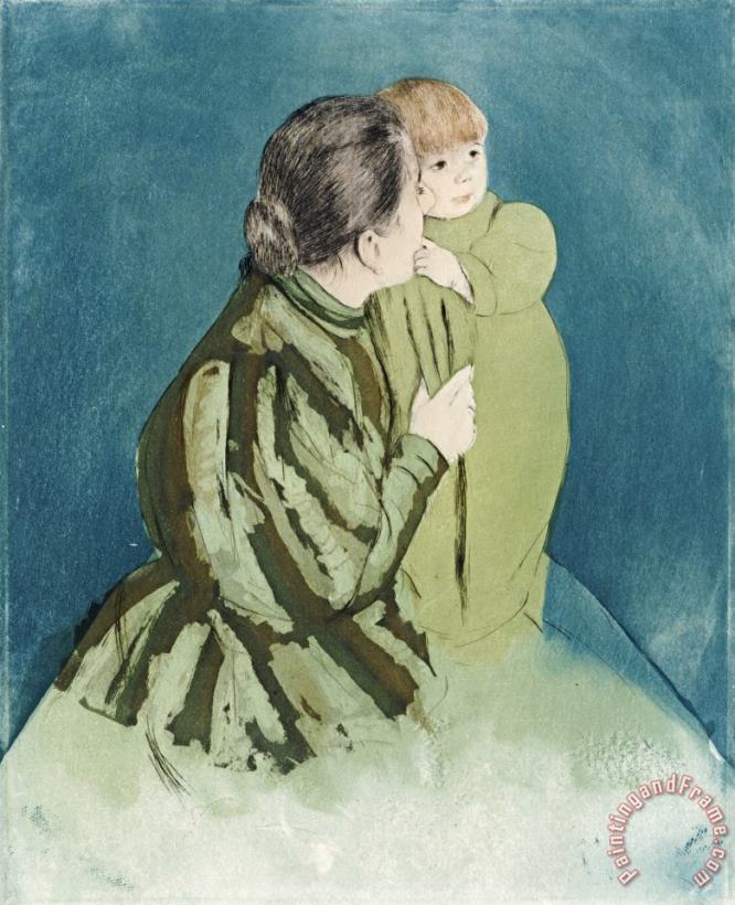 Mary Cassatt Peasant Mother And Child Art Painting