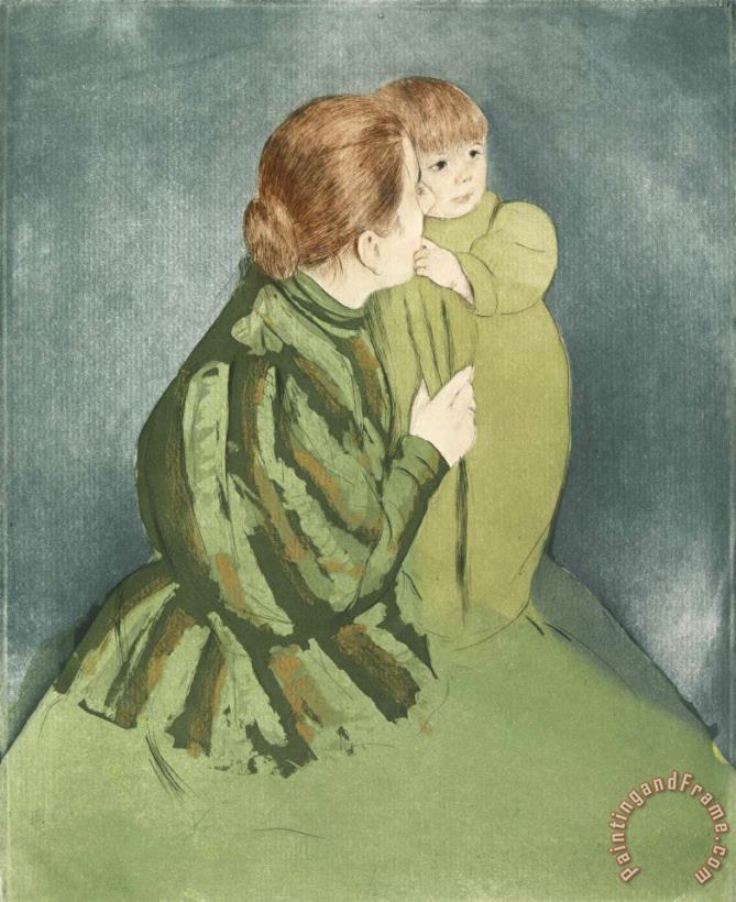 Mary Cassatt Peasant Mother And Child Art Painting