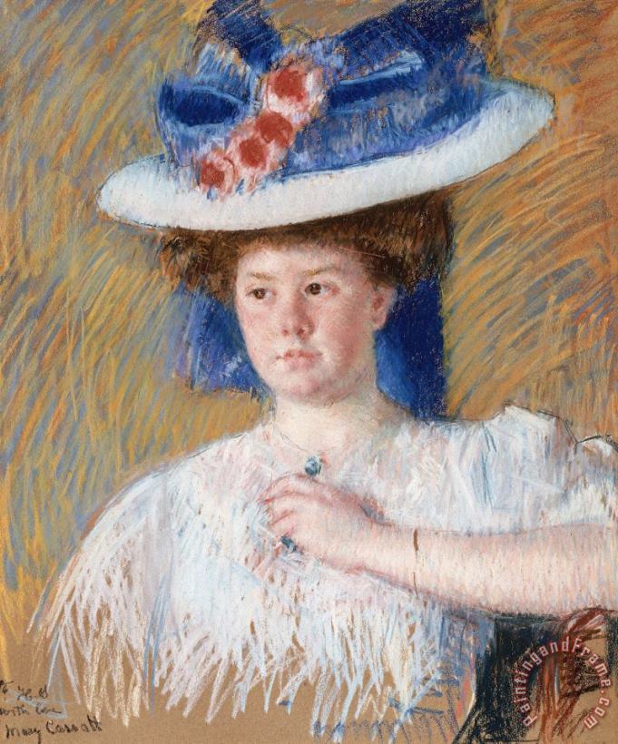 Mary Cassatt Portrait of Helen Sears, Daughter of Sarah Choate Sears Art Print