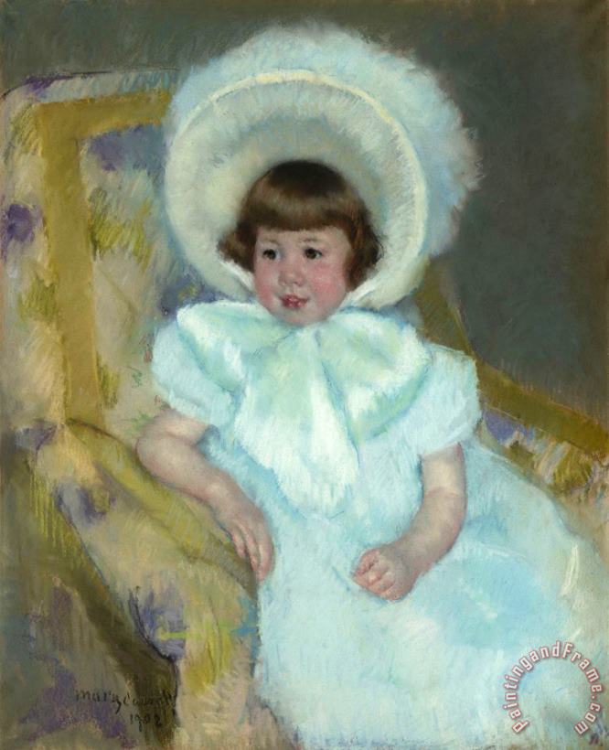 Portrait of Mademoiselle Louise Aurore Villeboeuf painting - Mary Cassatt Portrait of Mademoiselle Louise Aurore Villeboeuf Art Print