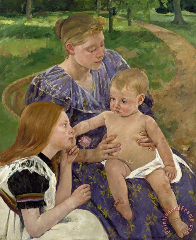 Mary Cassatt The Family, 1893 Art Painting