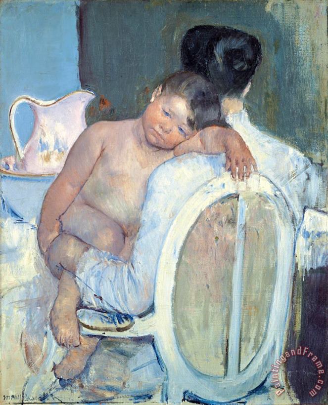 Mary Cassatt Woman Sitting with a Child in Her Arms Art Painting