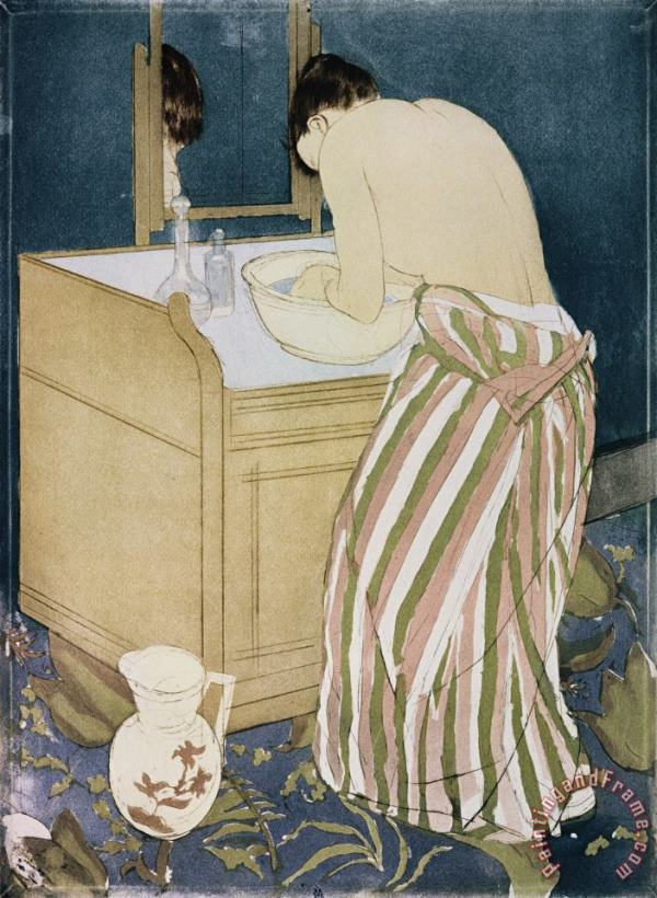 Woman Washing Hands painting - Mary Cassatt Woman Washing Hands Art Print