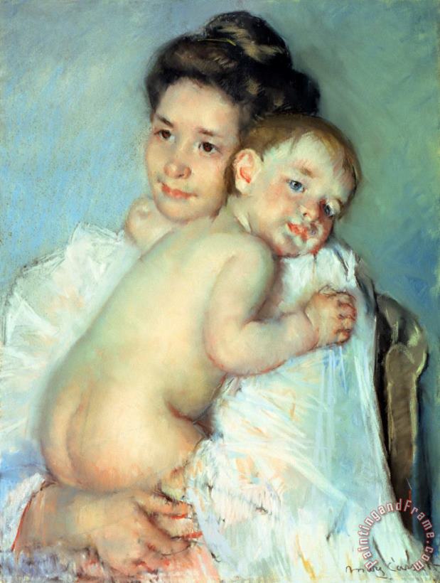 The Young Mother painting - Mary Stevenson Cassatt The Young Mother Art Print
