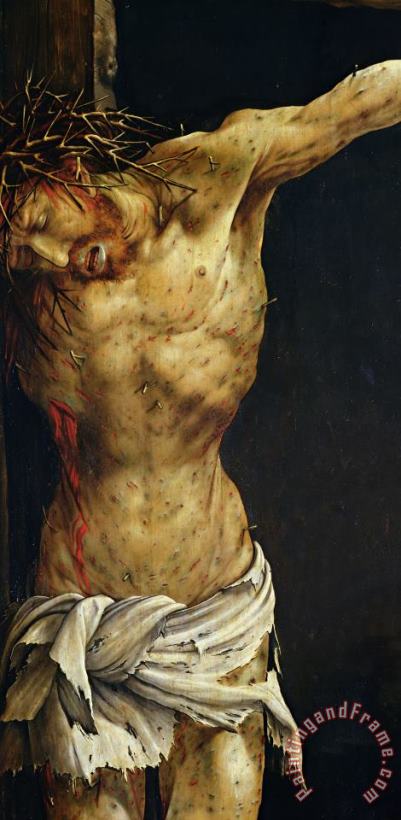 Christ on the Cross painting - Matthias Grunewald Christ on the Cross Art Print