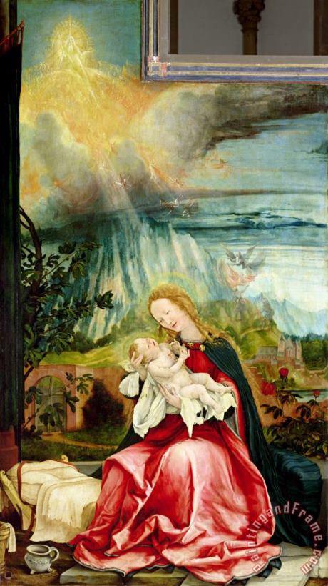 Matthias Grunewald The Nativity, From The Isenheim Altarpiece Art Print