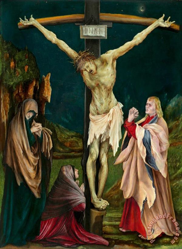 The Small Crucifixion painting - Matthias Grunewald The Small Crucifixion Art Print