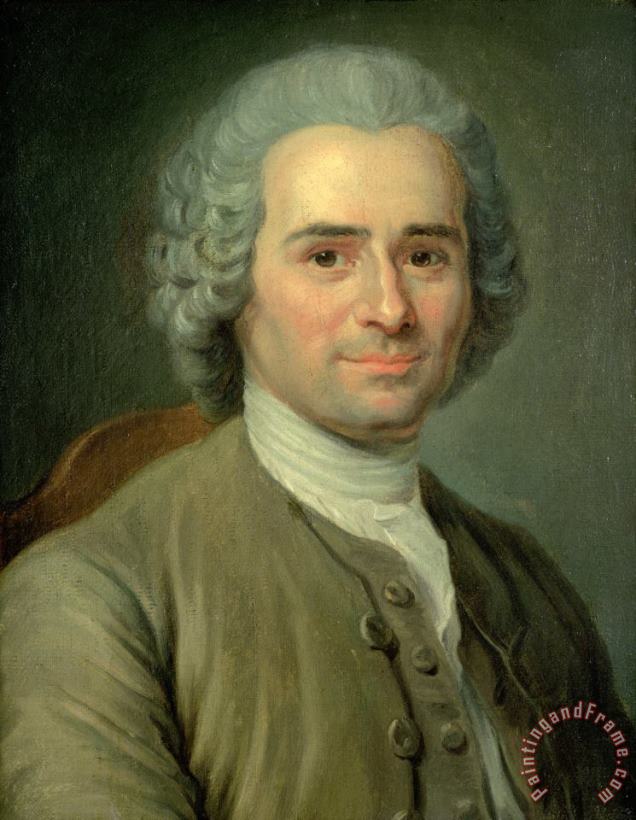 Jean Jacques Rousseau (1712 78) painting - Maurice-Quentin de La Tour Jean Jacques Rousseau (1712 78) Art Print