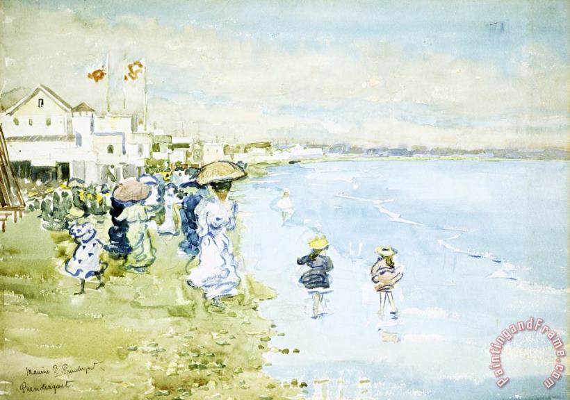 Maurice Brazil Prendergast Revere Beach, Boston Art Painting