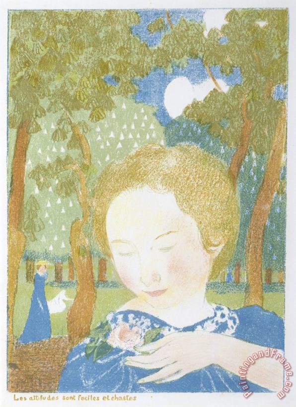 Attitudes Are Simple And Chaste painting - Maurice Denis Attitudes Are Simple And Chaste Art Print